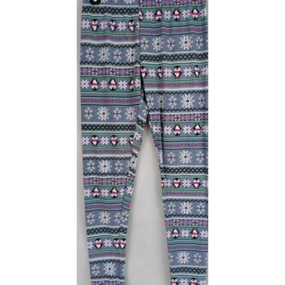 NO BOUNDARIES Womens Medium (7-9) Fair Isle Pull On Crop Leggings Skinny Pants